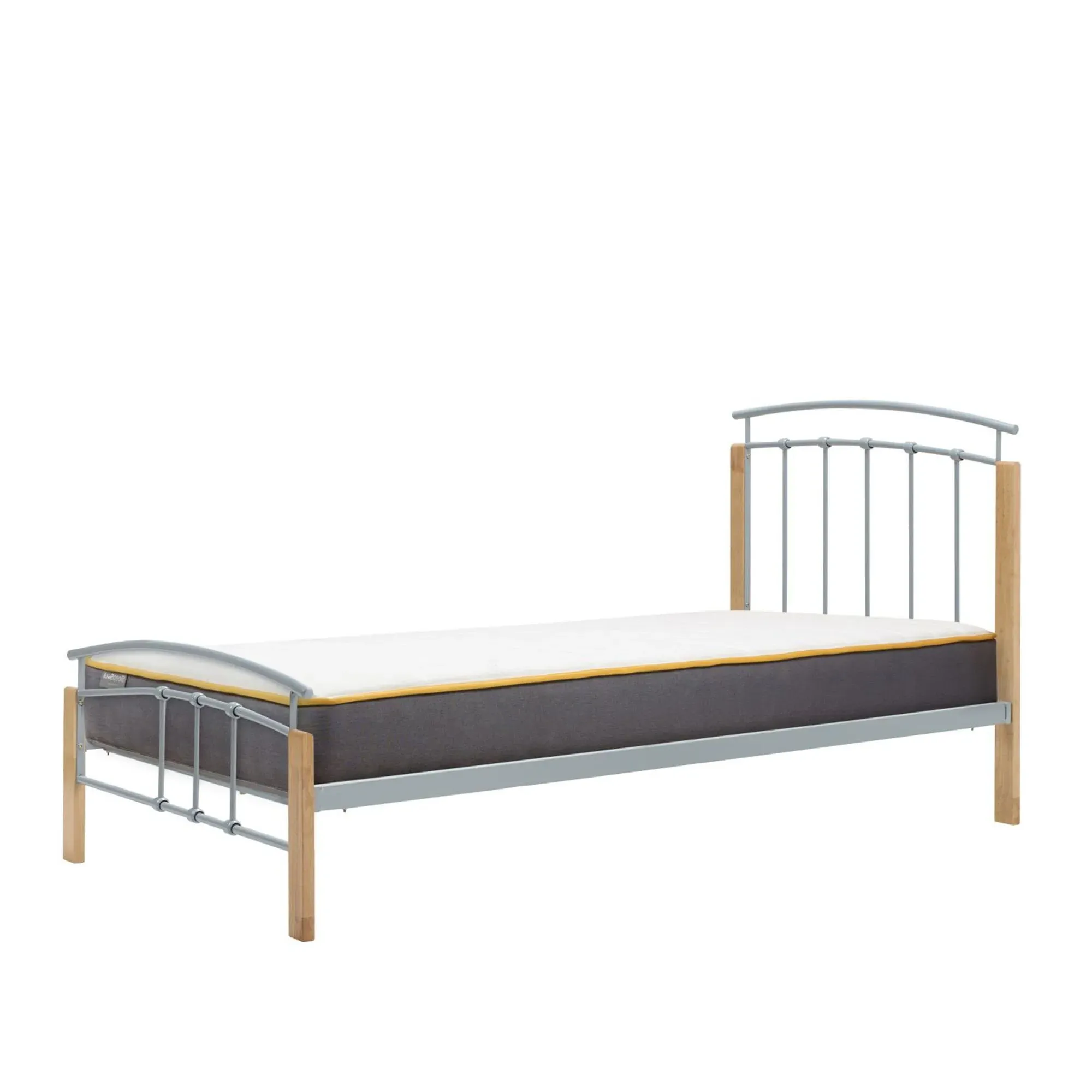 Tetras Metal Bed Frame - Beech