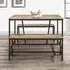 Urban Dining Set with 2 Benches - Rustic, Wood