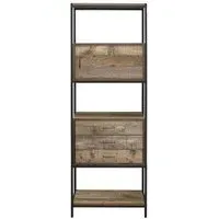 Urban Shelving Unit with Storage - Rustic
