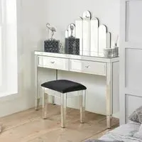 Valencia 2 Drawer Console Table - Mirrored