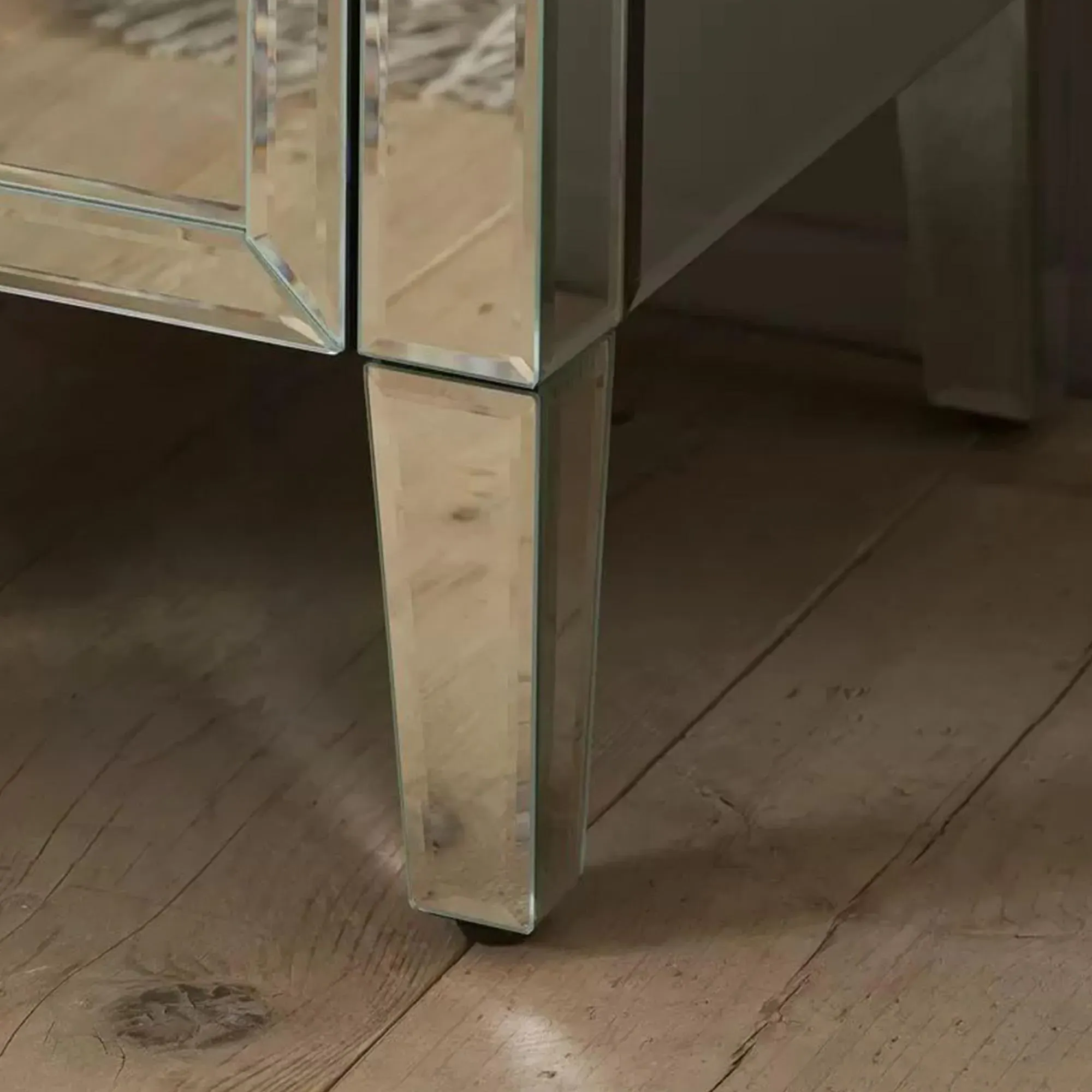 Valencia 3 Drawer Bedside Cabinet - Mirrored