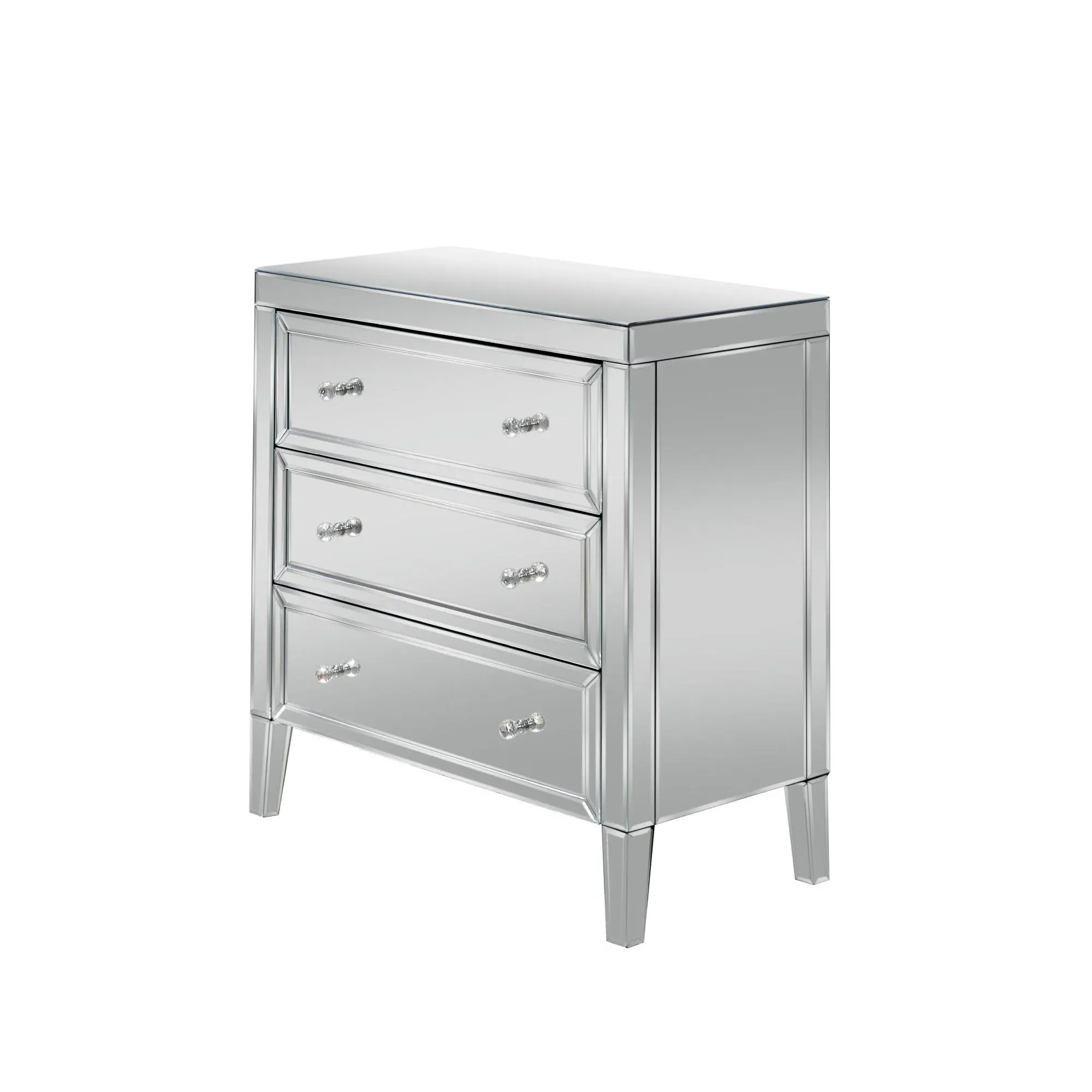 Valencia 3 Drawer Chest - Mirrored