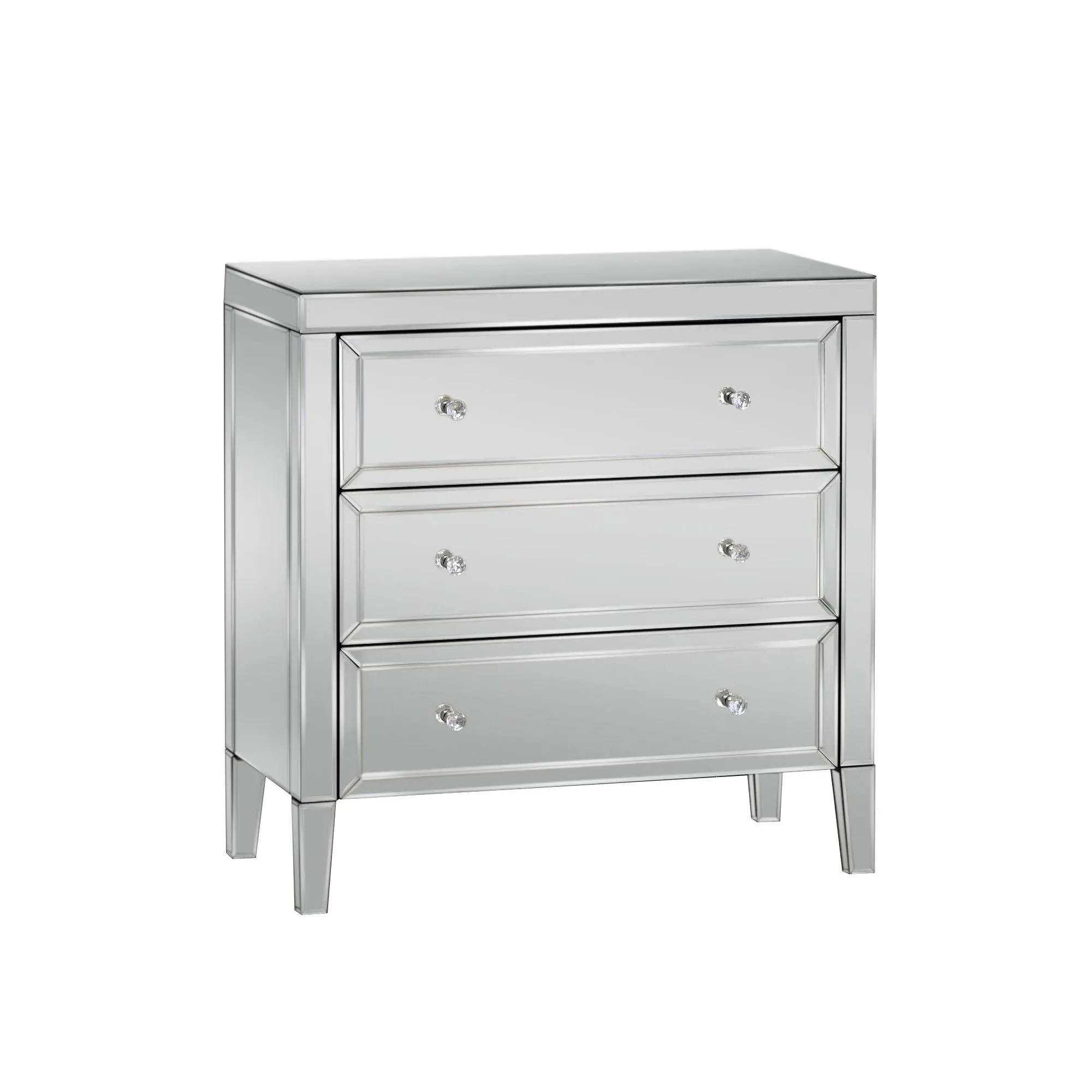 Valencia 3 Drawer Chest - Mirrored
