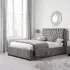 Valentino Fabric Bed - Grey