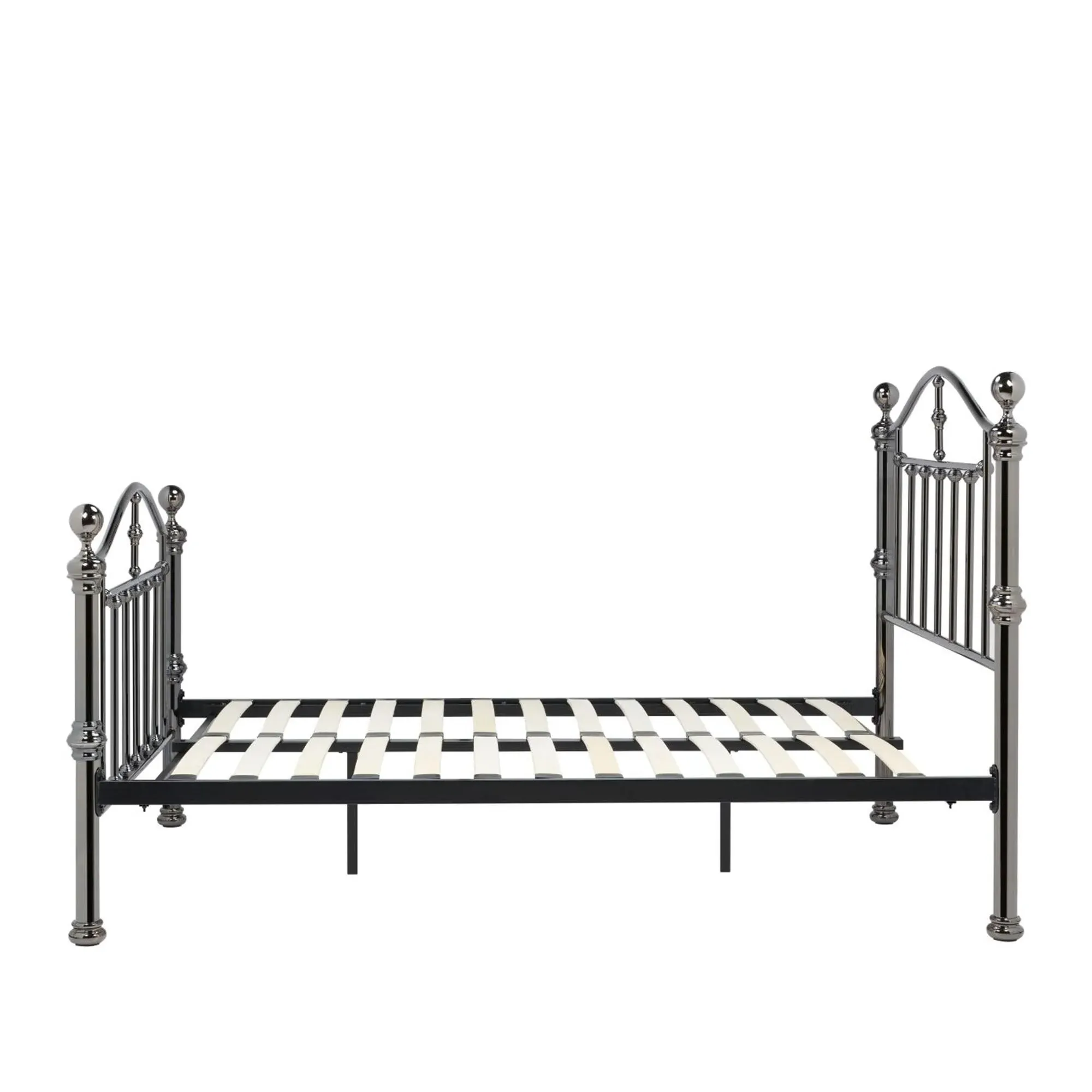 Victoria Metal Bed Frame - Black Nickel