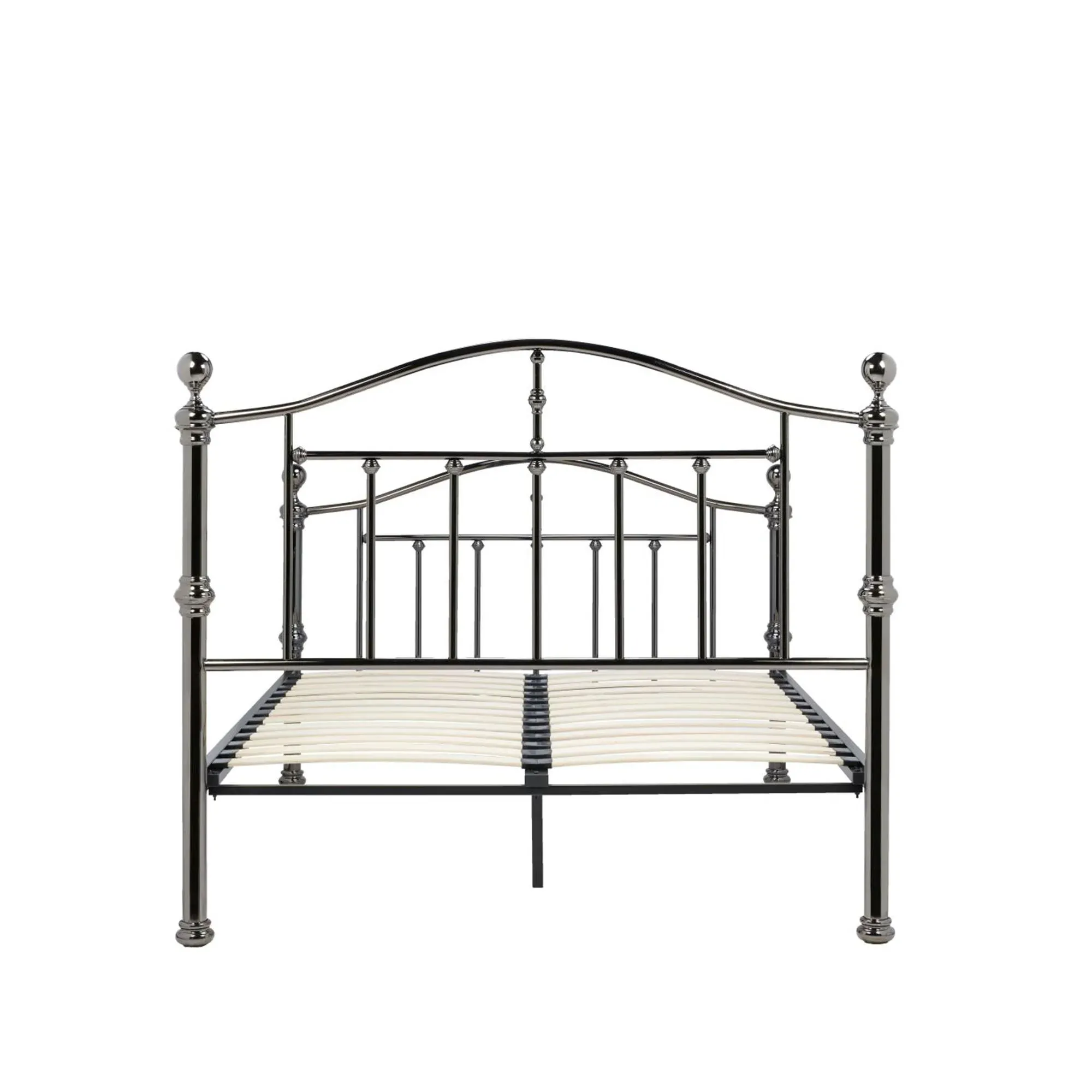 Victoria Metal Bed Frame - Black Nickel