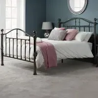 Victoria Metal Bed Frame - Black Nickel