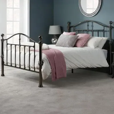 Victoria Metal Bed Frame - Black Nickel image