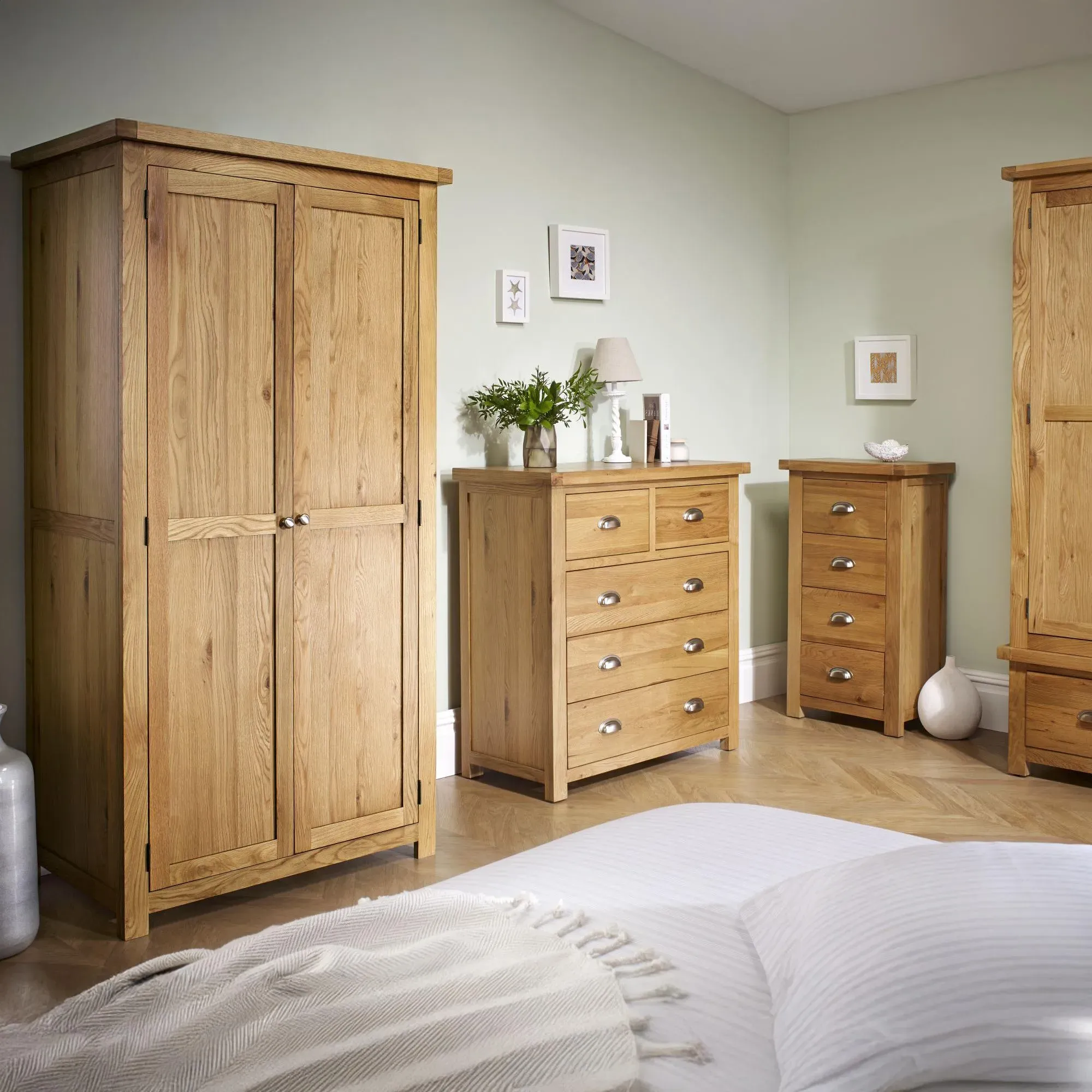 Woburn 1 Door Wardrobe - Rustic, Oak