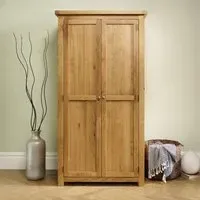 Woburn 2 Door Wardrobe - Rustic, Oak