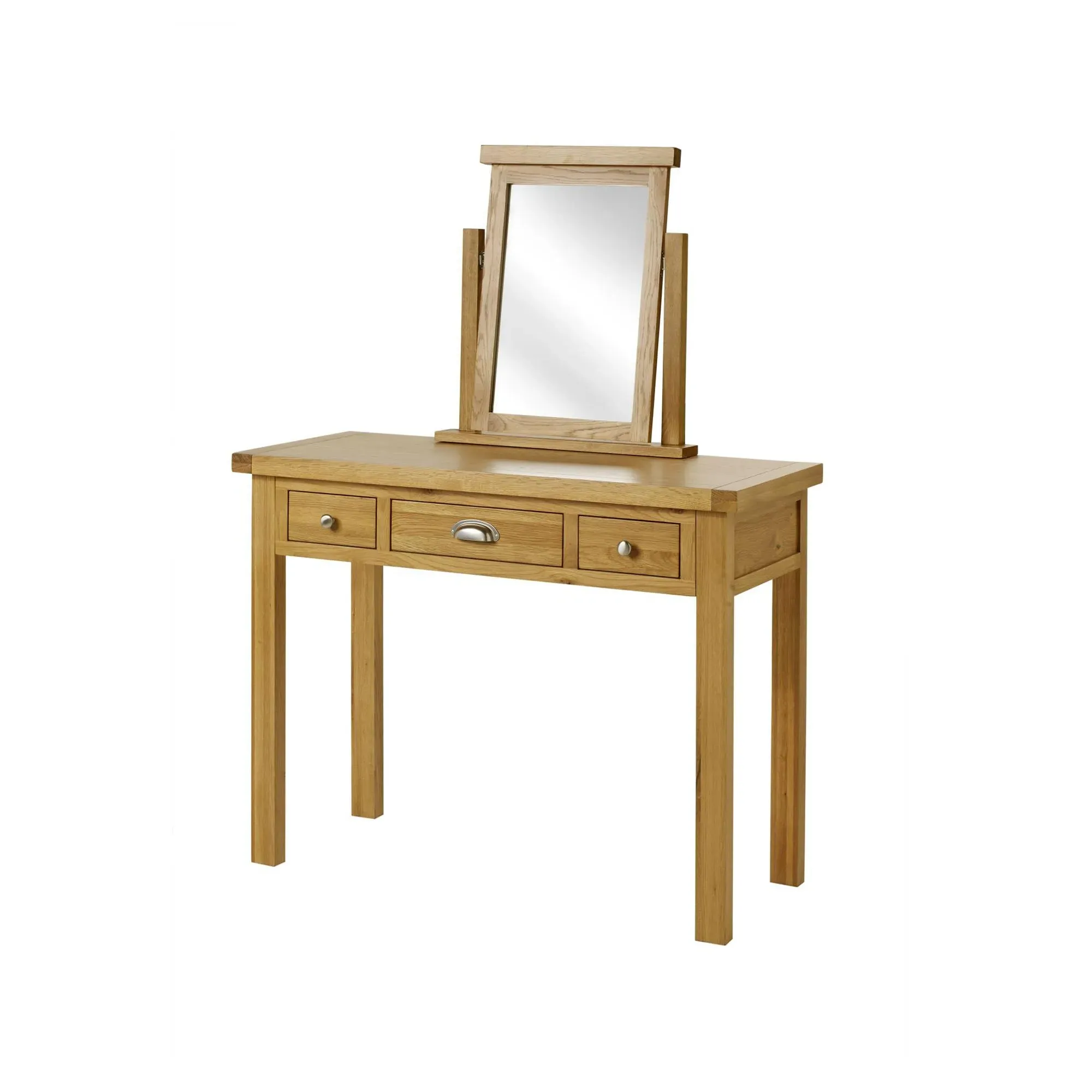 Woburn 3 Drawer Dressing Table - Rustic, Oak