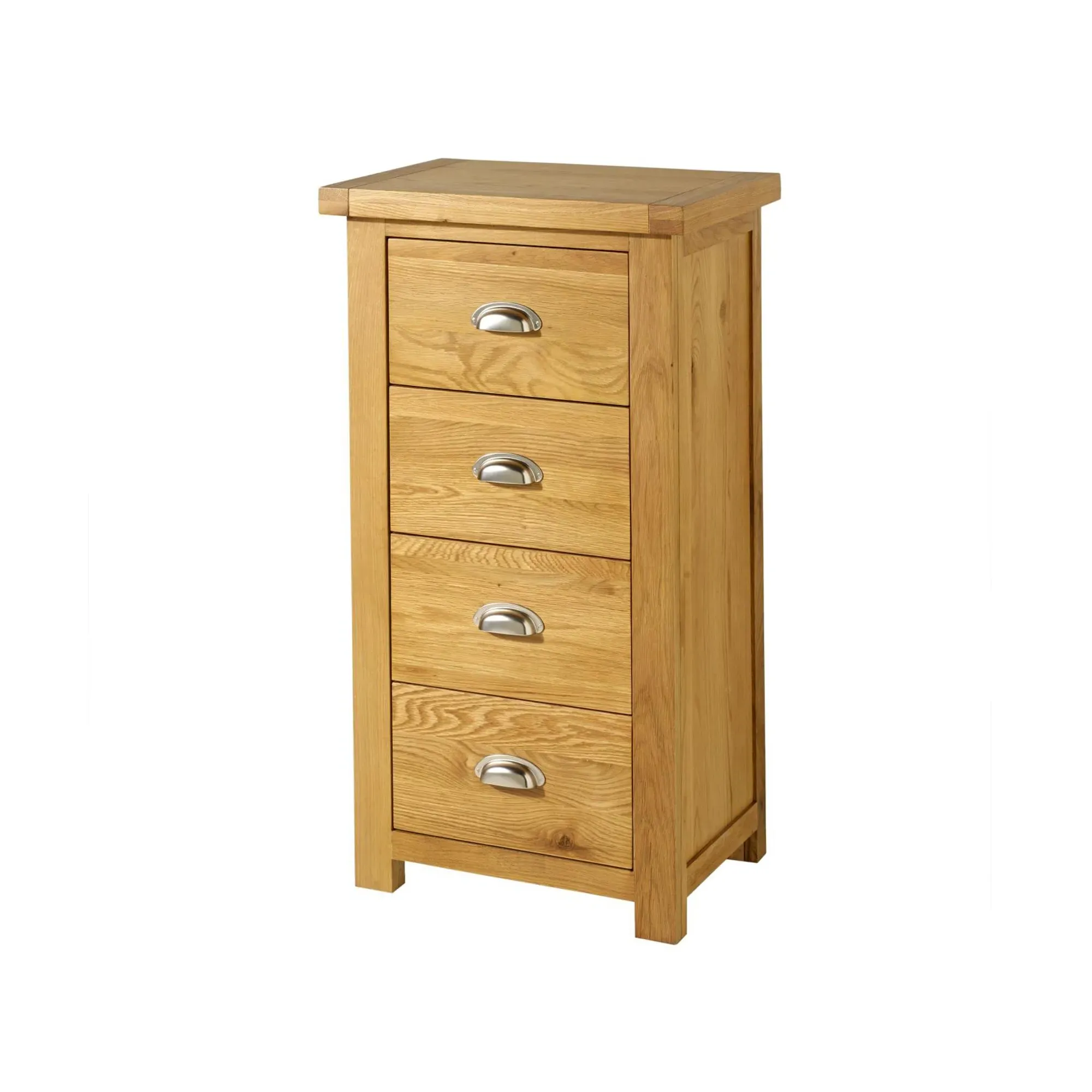 Woburn 4 Drawer Narrow Chest - Rustic, Oak