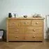 Woburn 4+3 Drawer Wide Chest - Rustic, Oak