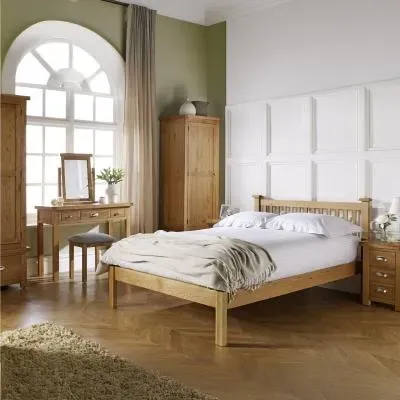 Woburn Bed Frame - Rustic, Oak