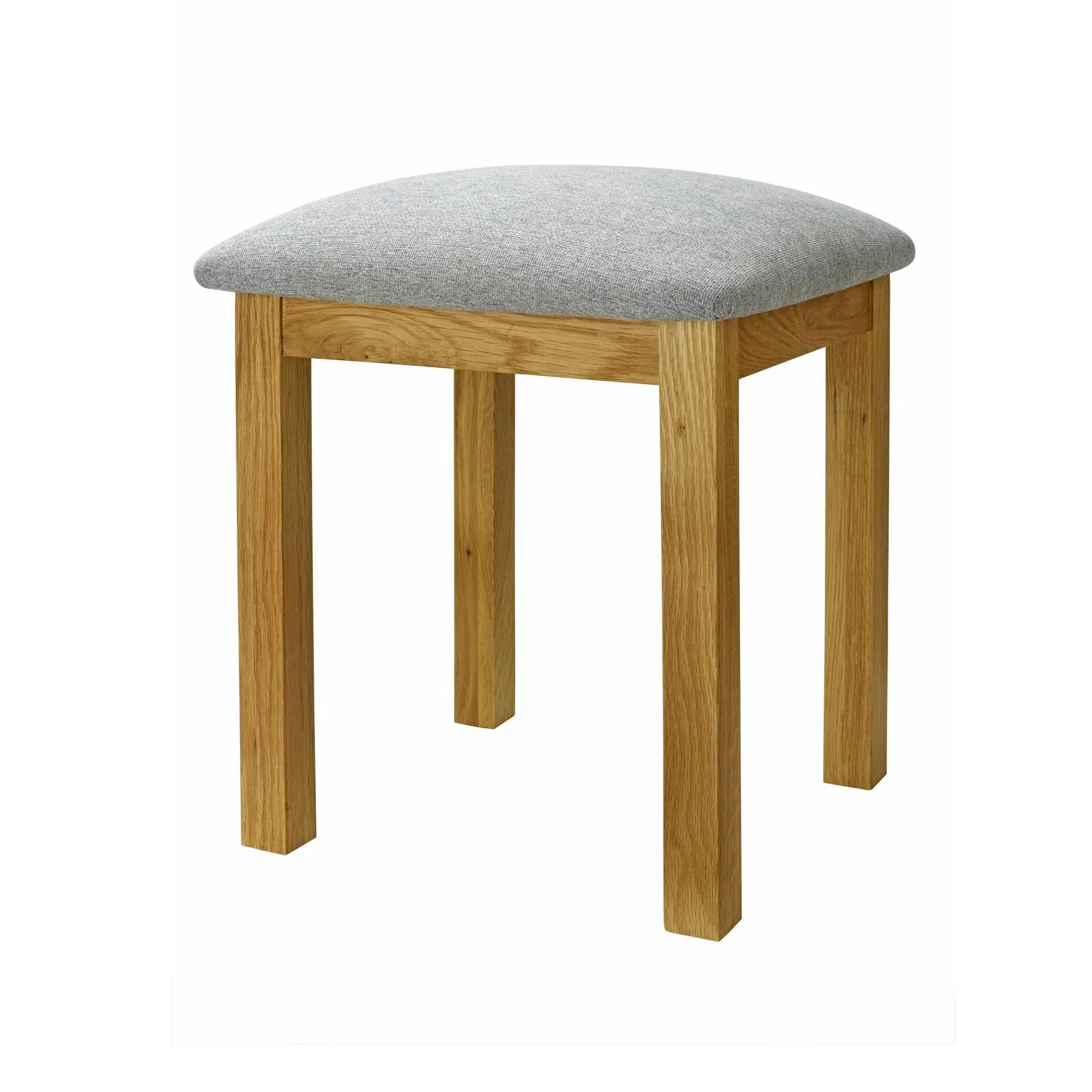Woburn Padded Dressing Stool - Rustic, Oak