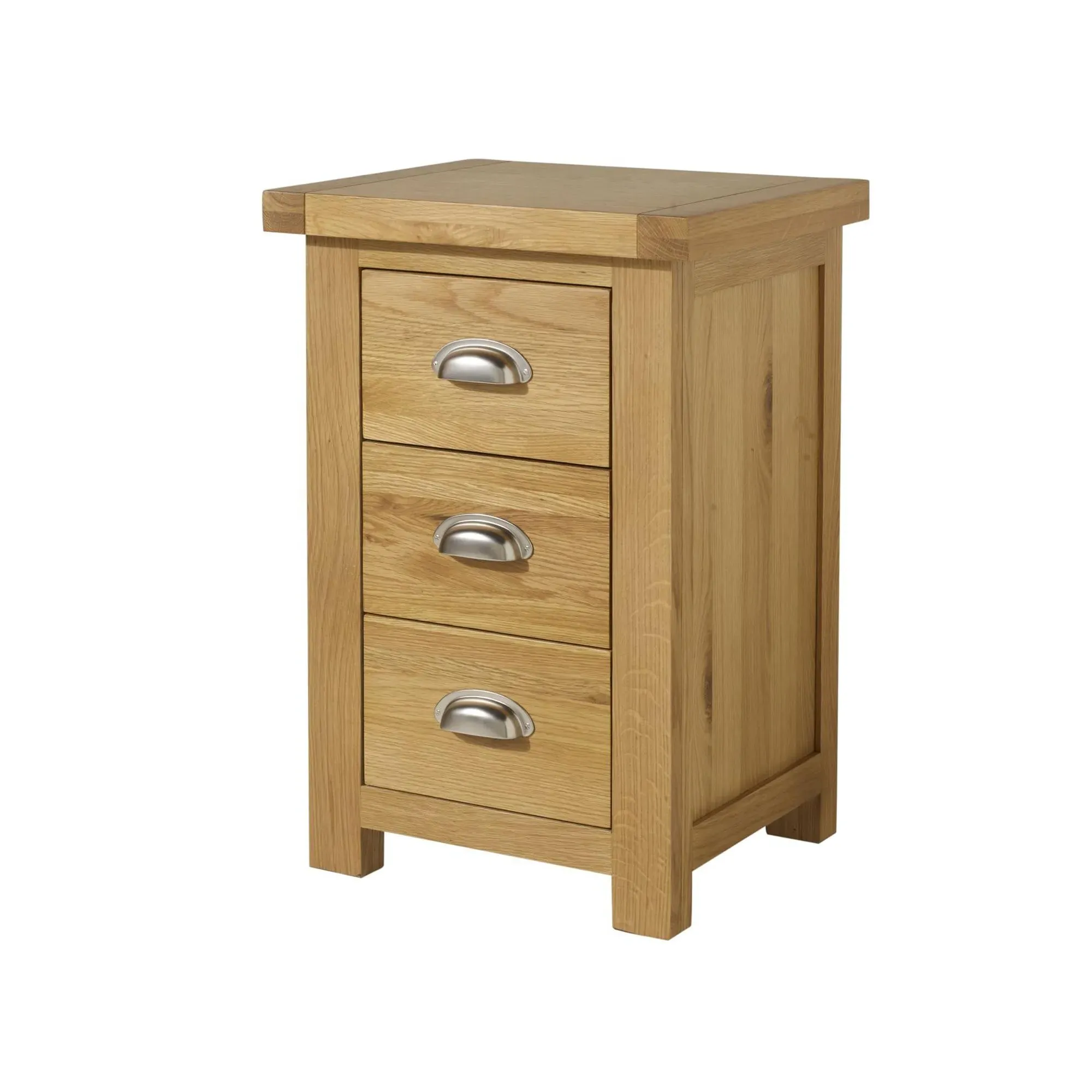 Woburn Tall Bedside Cabinet - Rustic, Oak