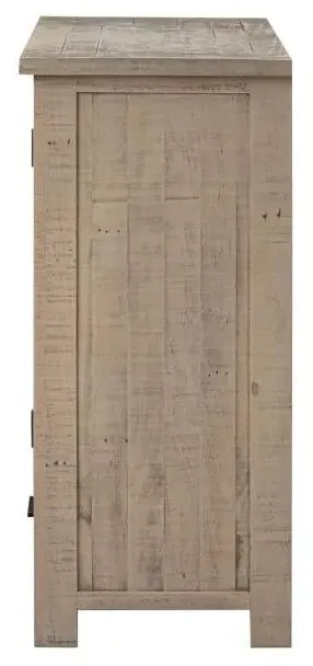 2 Door Small Sideboard - Washed Grey, Reclaimed Pine