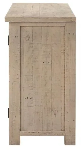 2 Drawer Coffee Table - Washed Grey, Reclaimed Pine