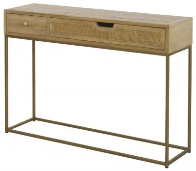 2 Drawer Console Table - Natural, Rattan image