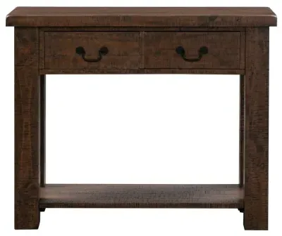 2 Drawer Console Table - Reclaimed Pine