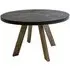 4-Seater Round Dining Table - Concrete