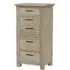 5 Drawer Tall Chest - Washed Grey, Reclaimed Pine