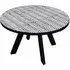 Allentown 4-Seater Round Dining Table - Monochrome