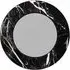 Allentown Round Wall Mirror - Black, Marble Look
