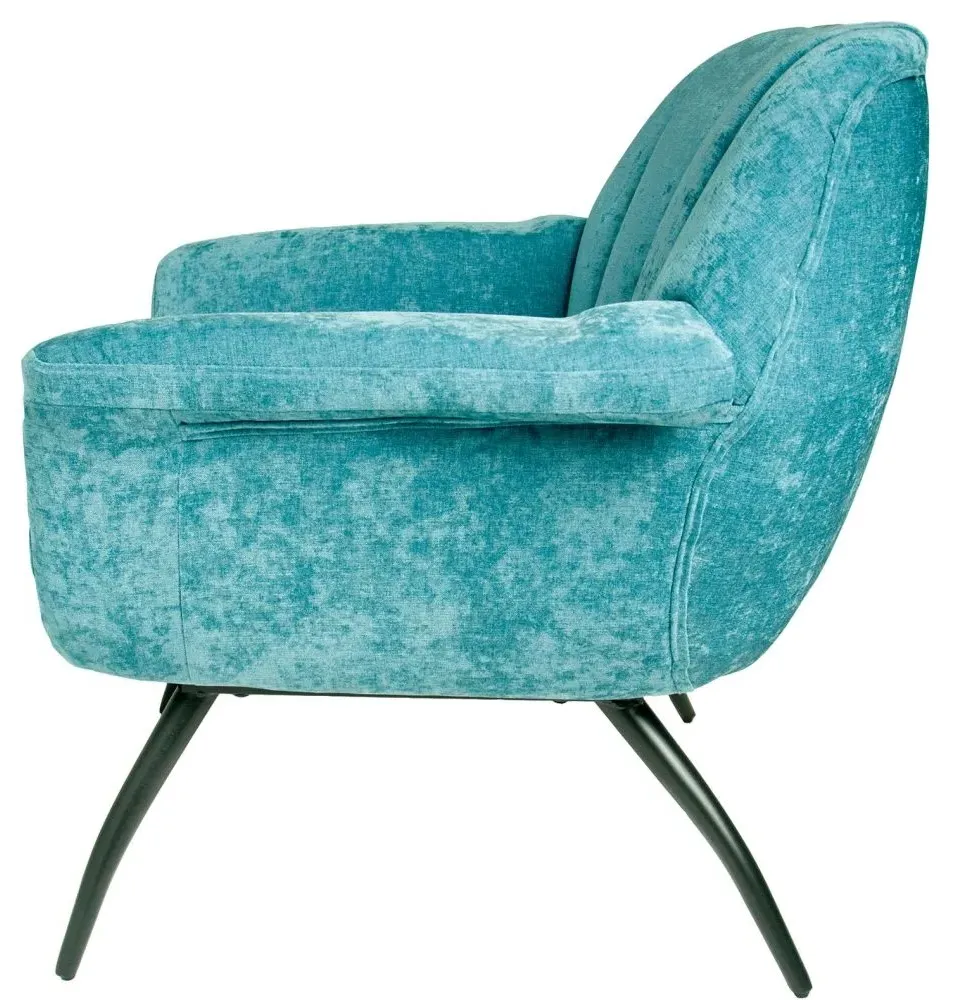Amalfi Accent Chair - Blue, Chenille