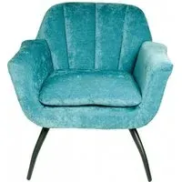 Amalfi Accent Chair - Blue, Chenille
