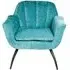 Amalfi Accent Chair - Blue, Chenille