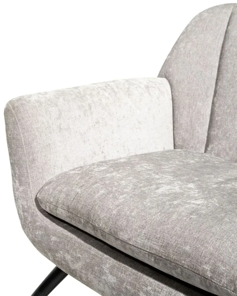 Amalfi Accent Chair - Grey, Chenille