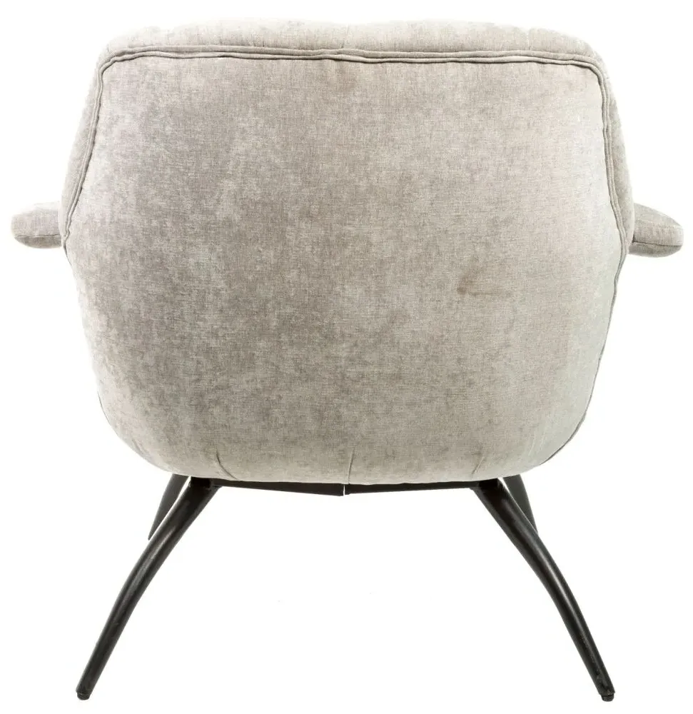 Amalfi Accent Chair - Grey, Chenille
