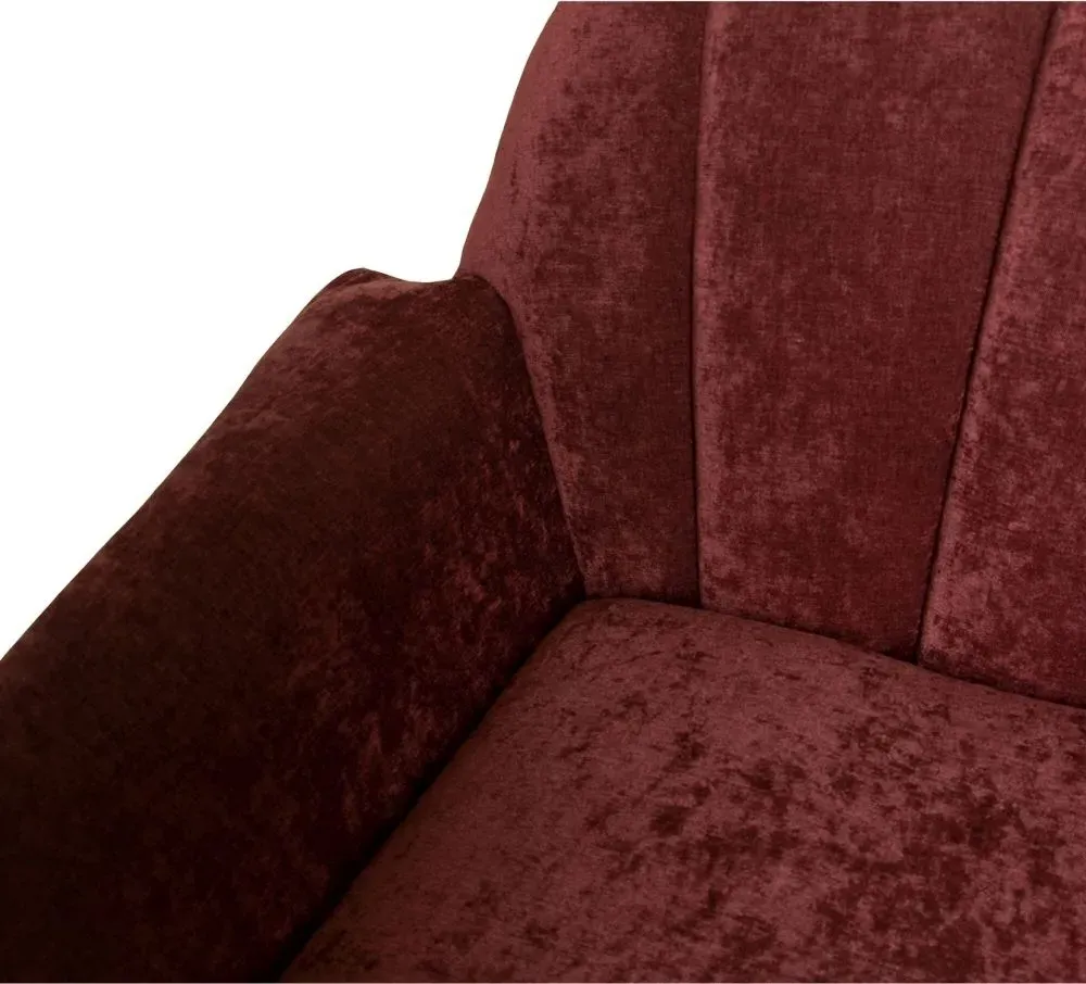 Amalfi Accent Chair - Pink, Chenille