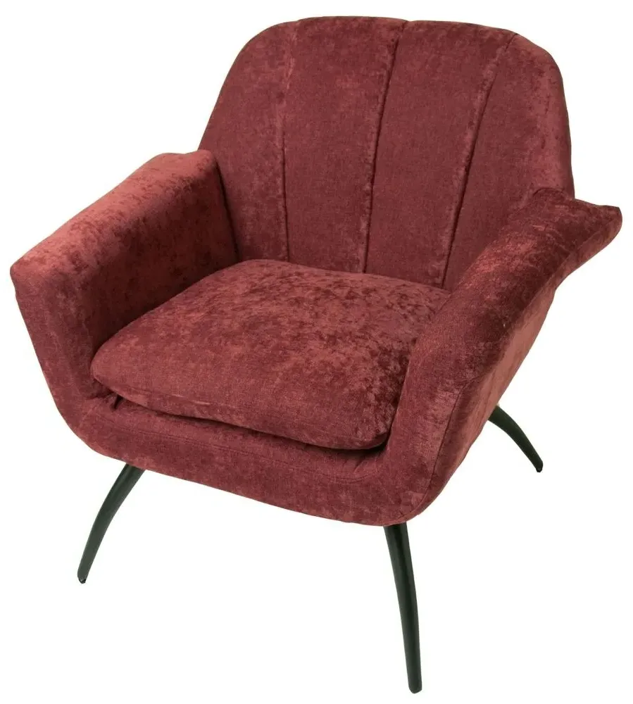 Amalfi Accent Chair - Pink, Chenille