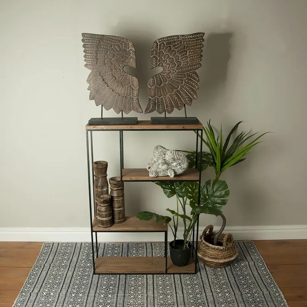 Bastia Open Shelving Unit - Teak Wood