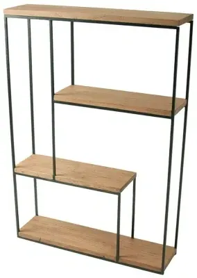 Bastia Open Shelving Unit - Teak Wood image