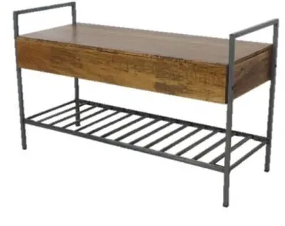 Bastia Shoe Bench - Mango Wood image
