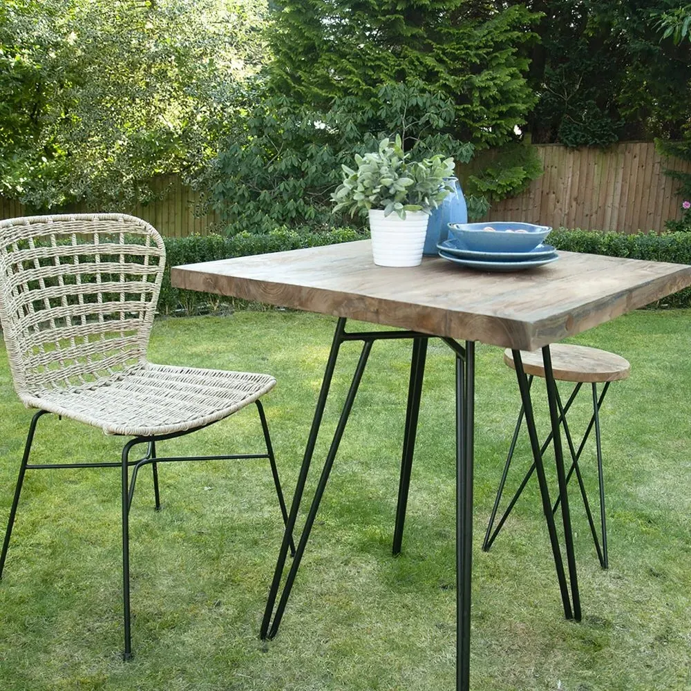 Belfort Teak Dining Table - Black