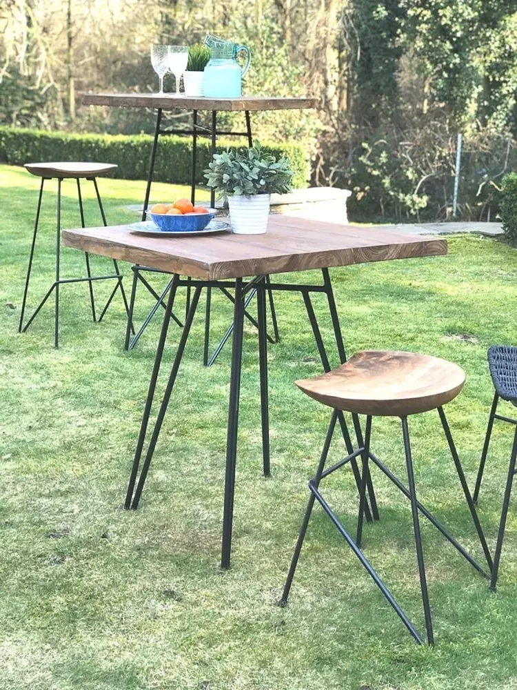 Belfort Teak Dining Table - Black