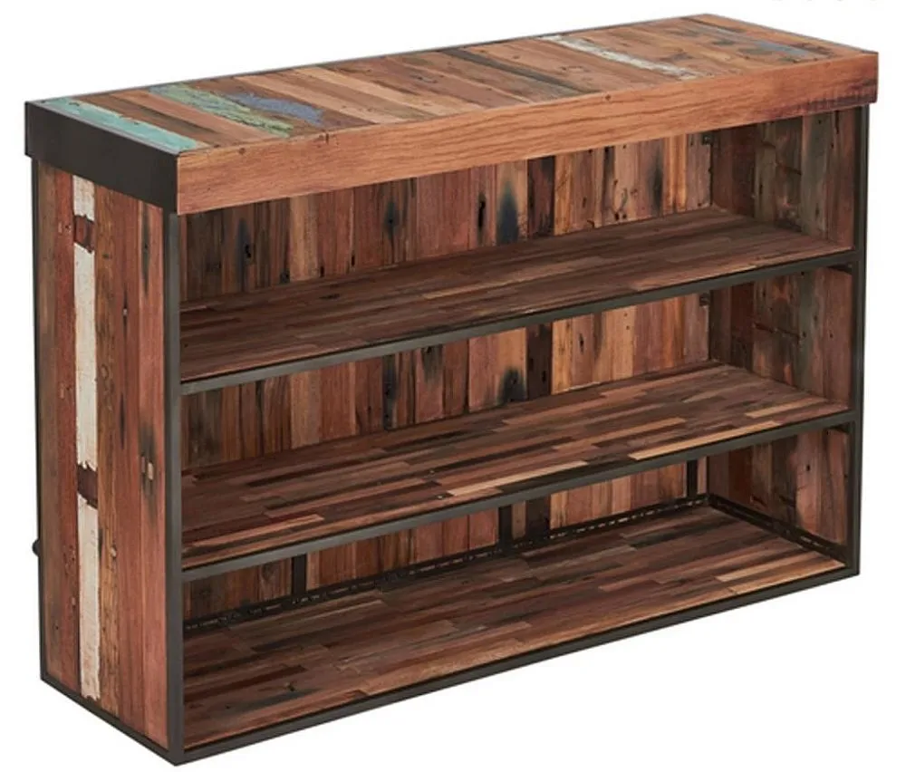 Boatwood Centre Bar Counter - Rustic