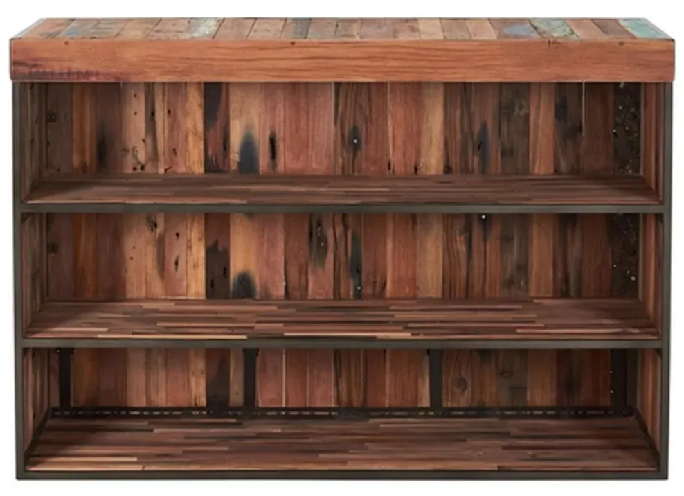 Boatwood Centre Bar Counter - Rustic