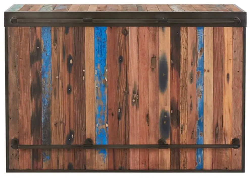 Boatwood Centre Bar Counter - Rustic