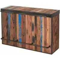 Boatwood Centre Bar Counter - Rustic