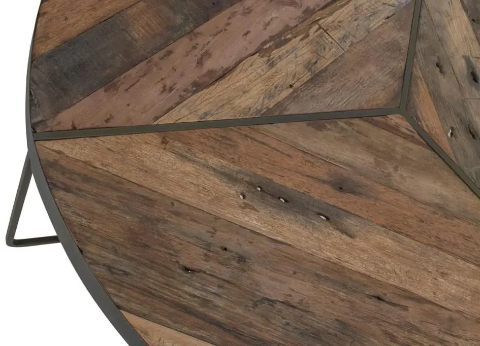 Boatwood Large Round Coffee Table