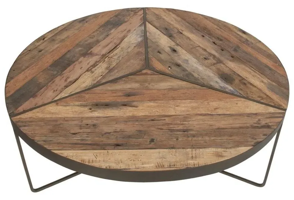 Boatwood Large Round Coffee Table