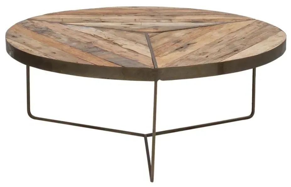 Boatwood Large Round Coffee Table