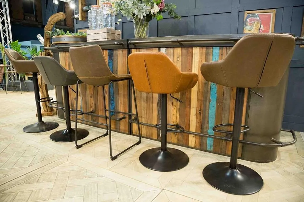 Boatwood Left Bar Counter - Rustic