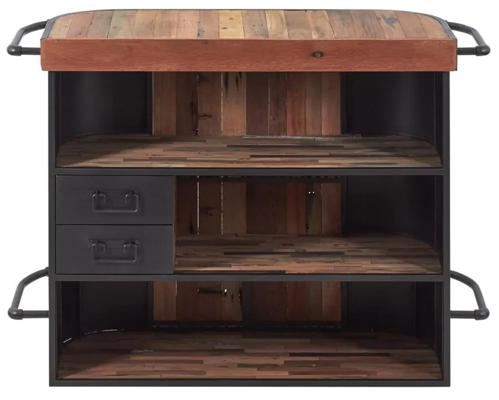 Boatwood Small Bar Counter - Rustic