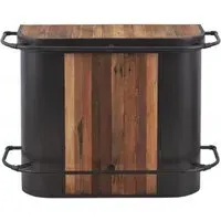 Boatwood Small Bar Counter - Rustic